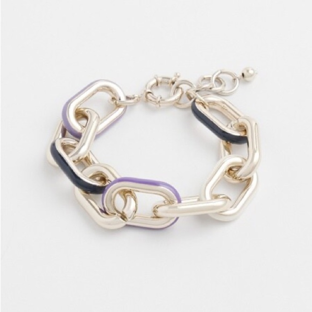 NWT Chico’s Enameled Link Bracelet Maximalist Eye Catching